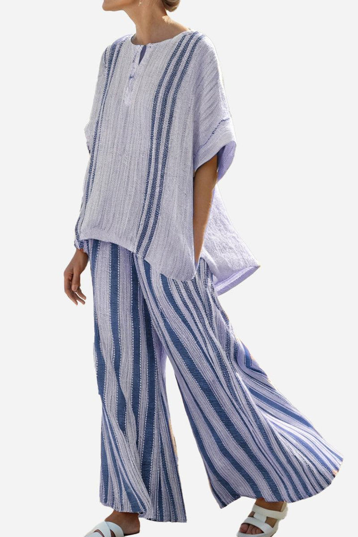 Coastal Comfort Linen Two-Piece Set