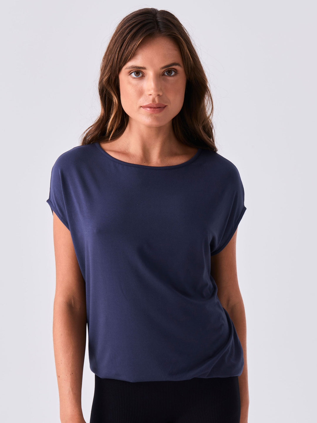 Modal Luxe Layer Tee - Navy