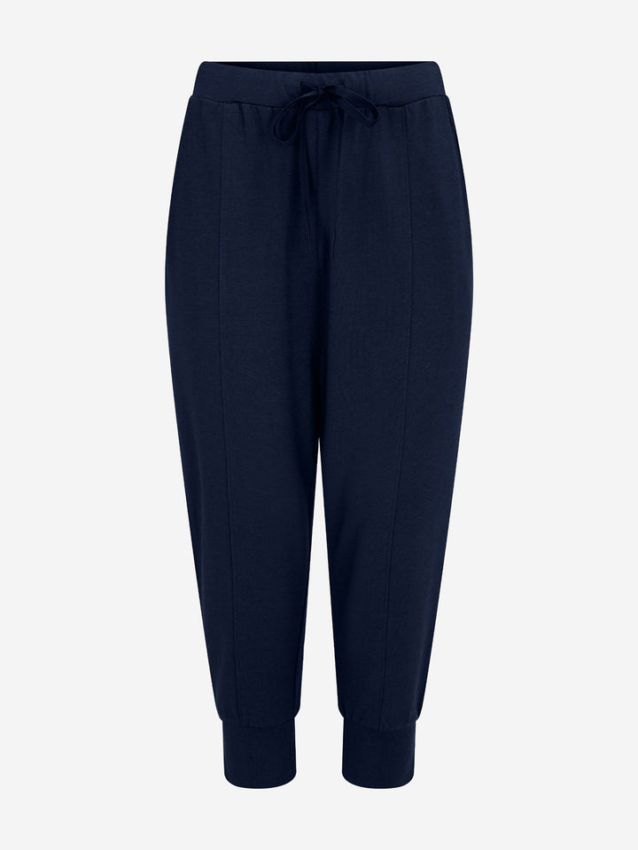 Breeze French Terry Cropped Jogger - Navy