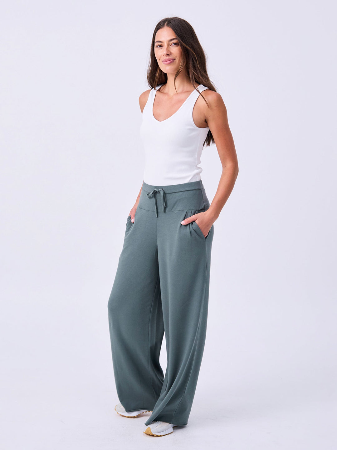 French Terry Yin Sweat Pant - Sage