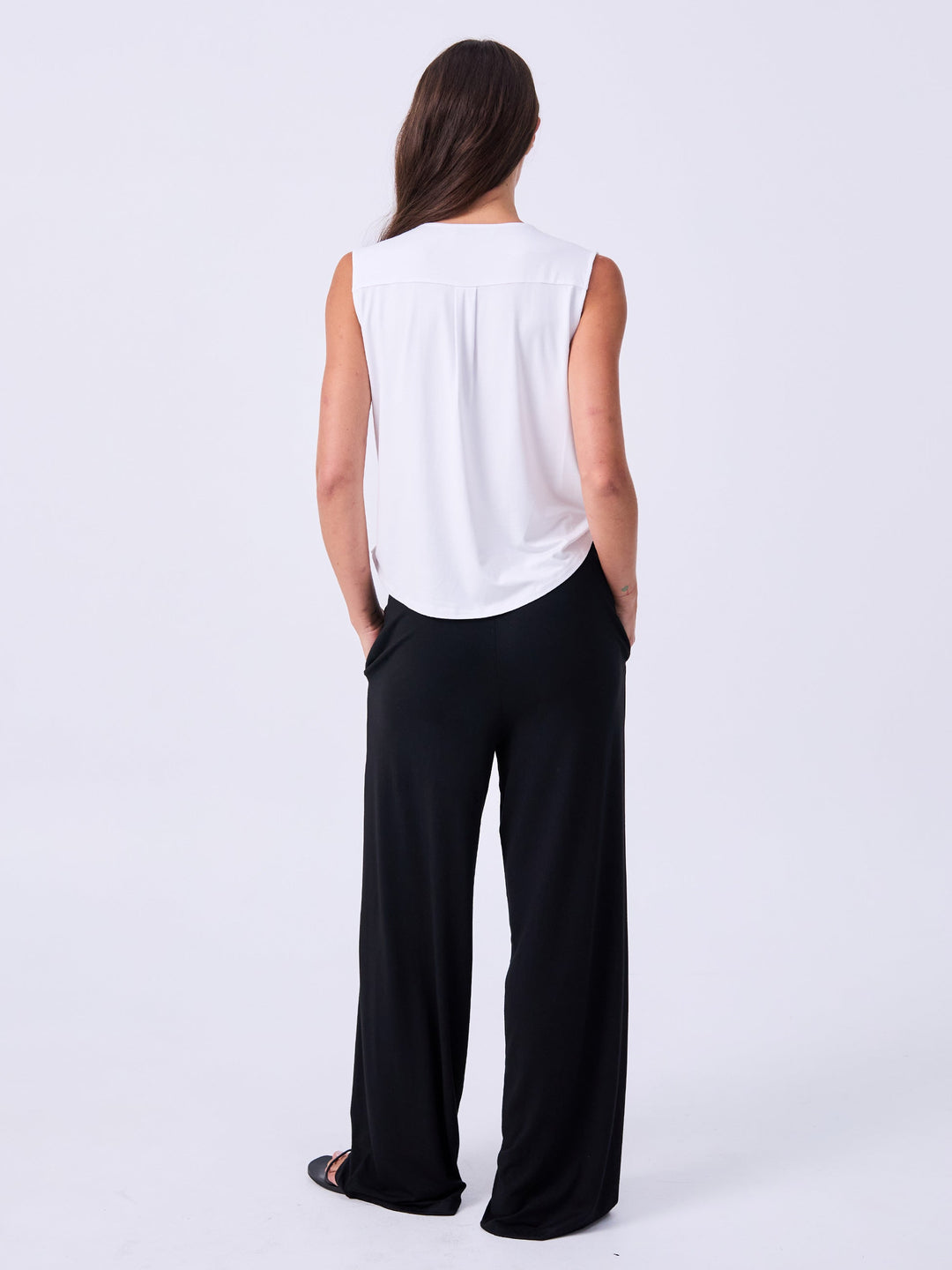 Athena Drape Top - White