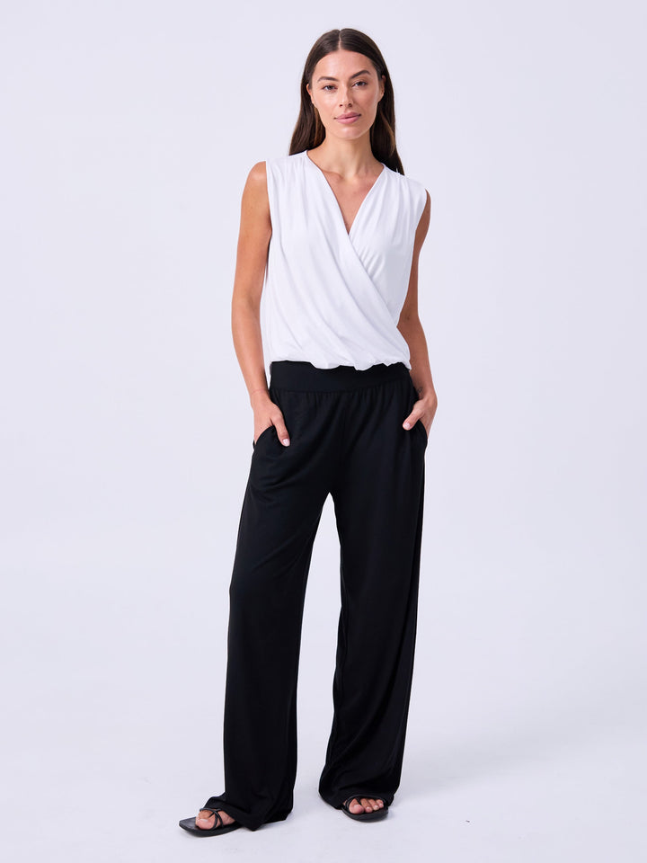 Athena Drape Top - White