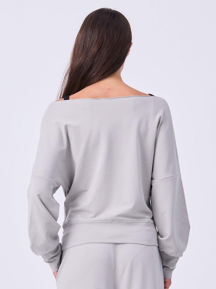 French Terry Off Shoulder Sweatshirt  - Paloma