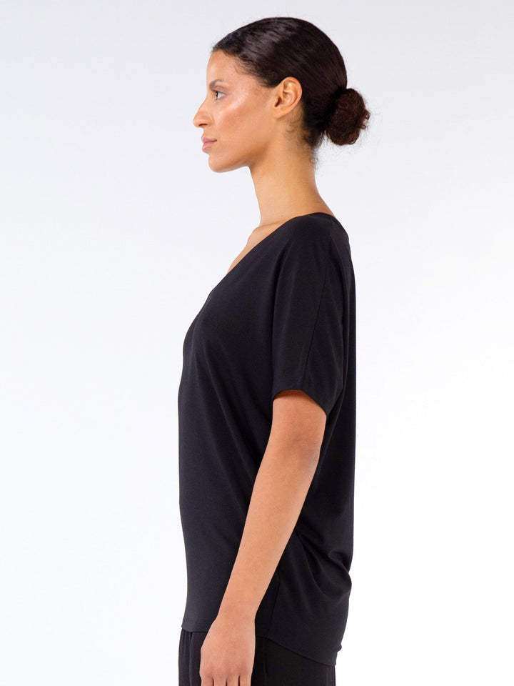 Celine V Neck Top - Black