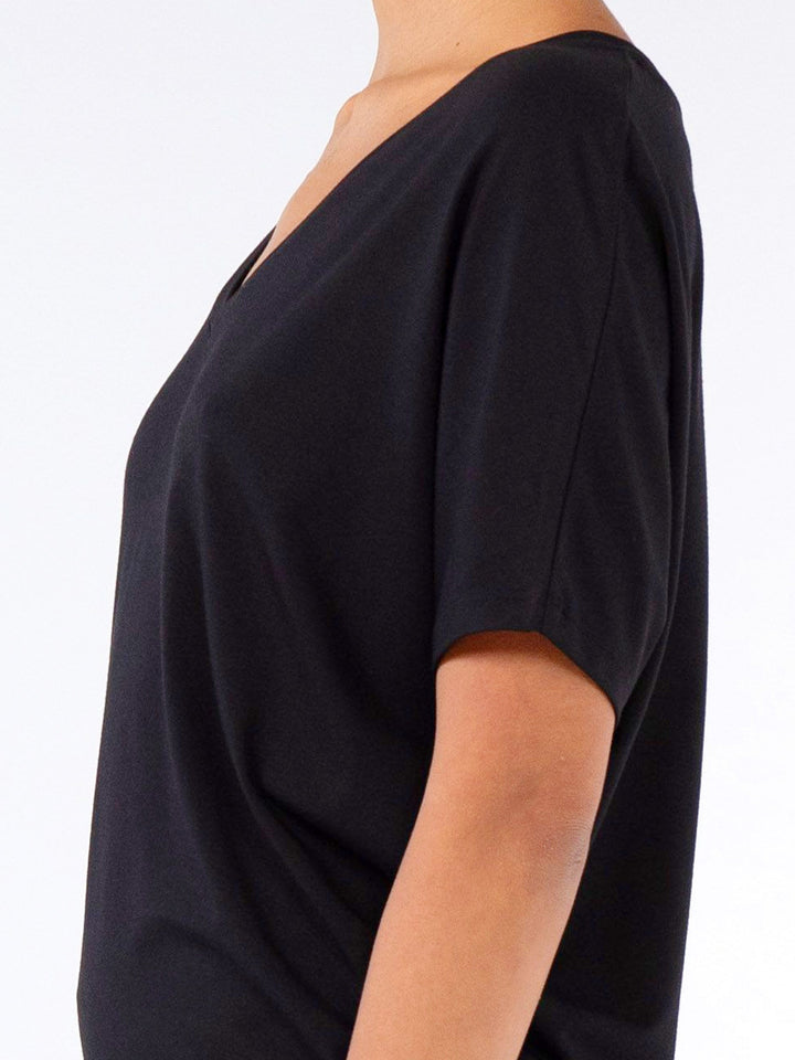 Celine V Neck Top - Black