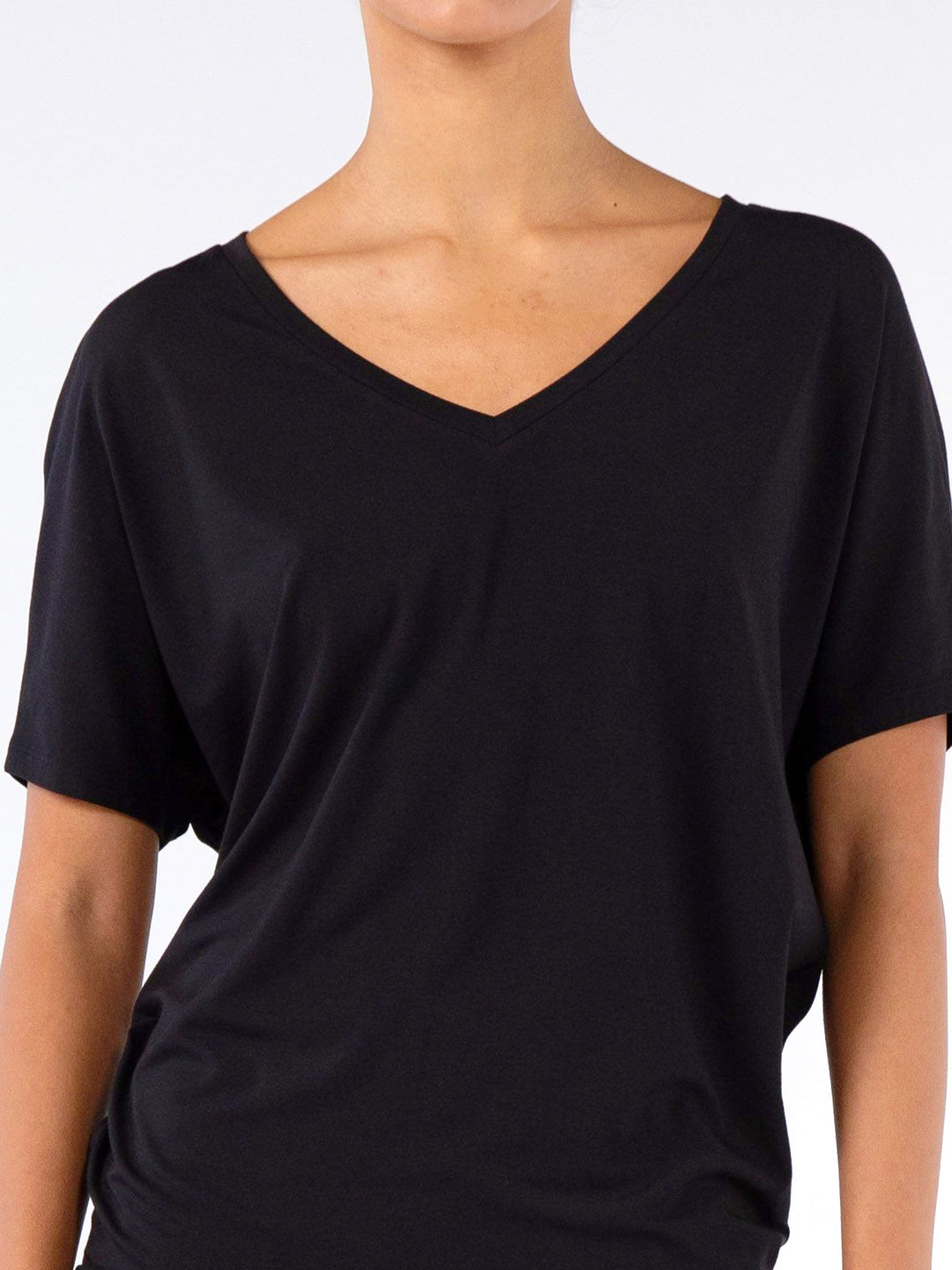 Celine V Neck Top - Black