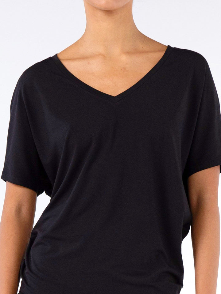 Celine V Neck Top - Black