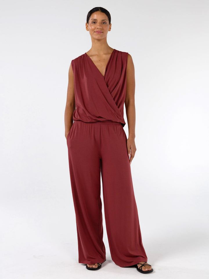 Athena Drape Top - Mulberry