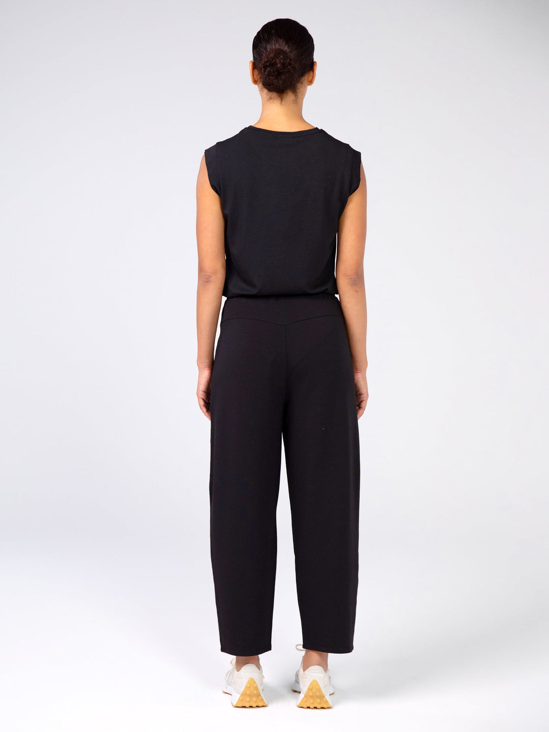 Kyoto Ankle Length French Terry Jogger - Black