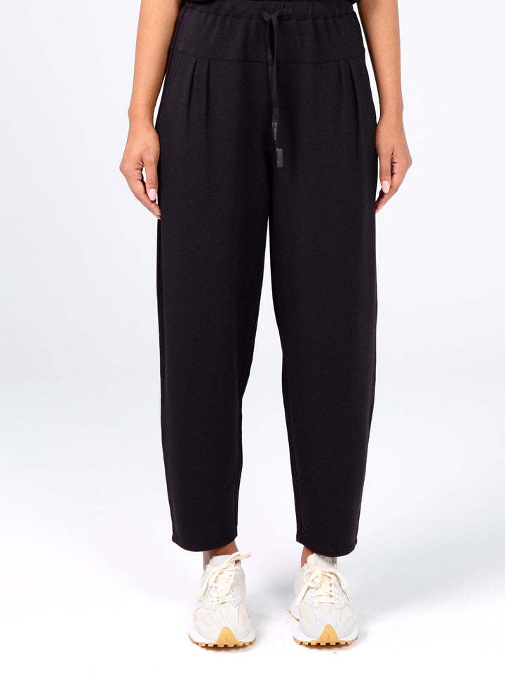 Kyoto Ankle Length French Terry Jogger - Black