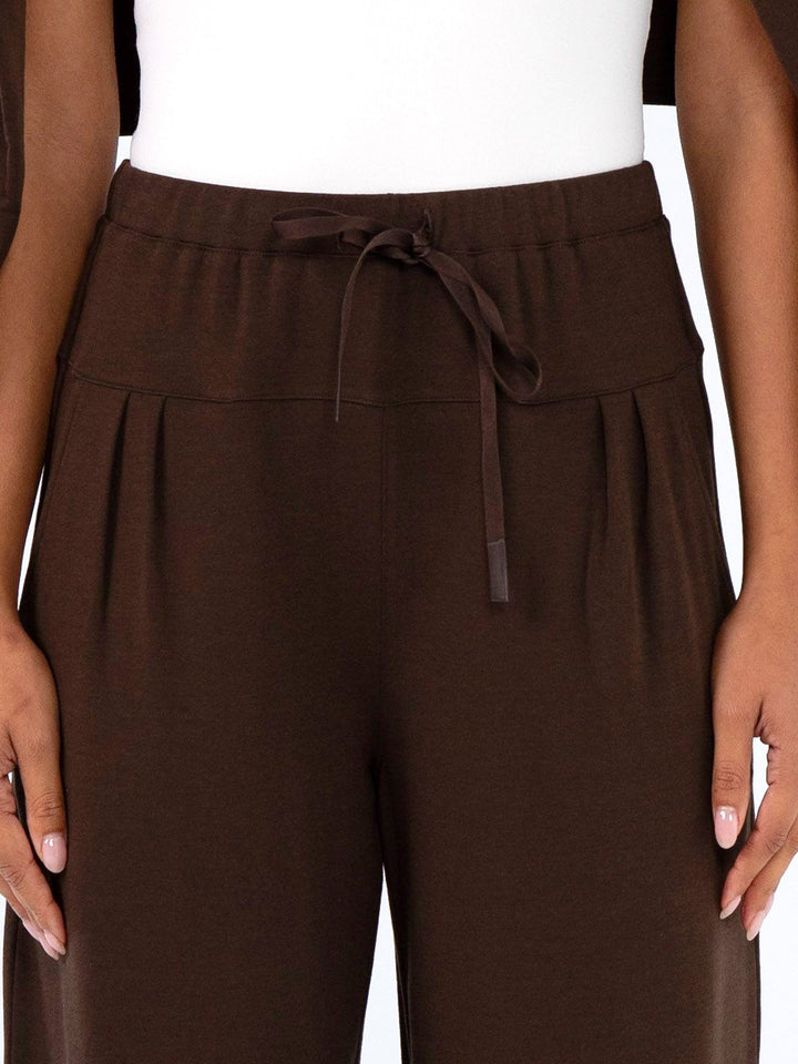 Kyoto Ankle Length French Terry Jogger - Coffee Bean