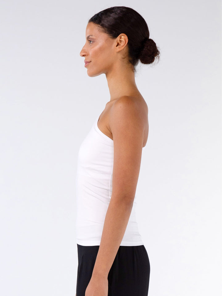 Asymmetric Modal Top - White