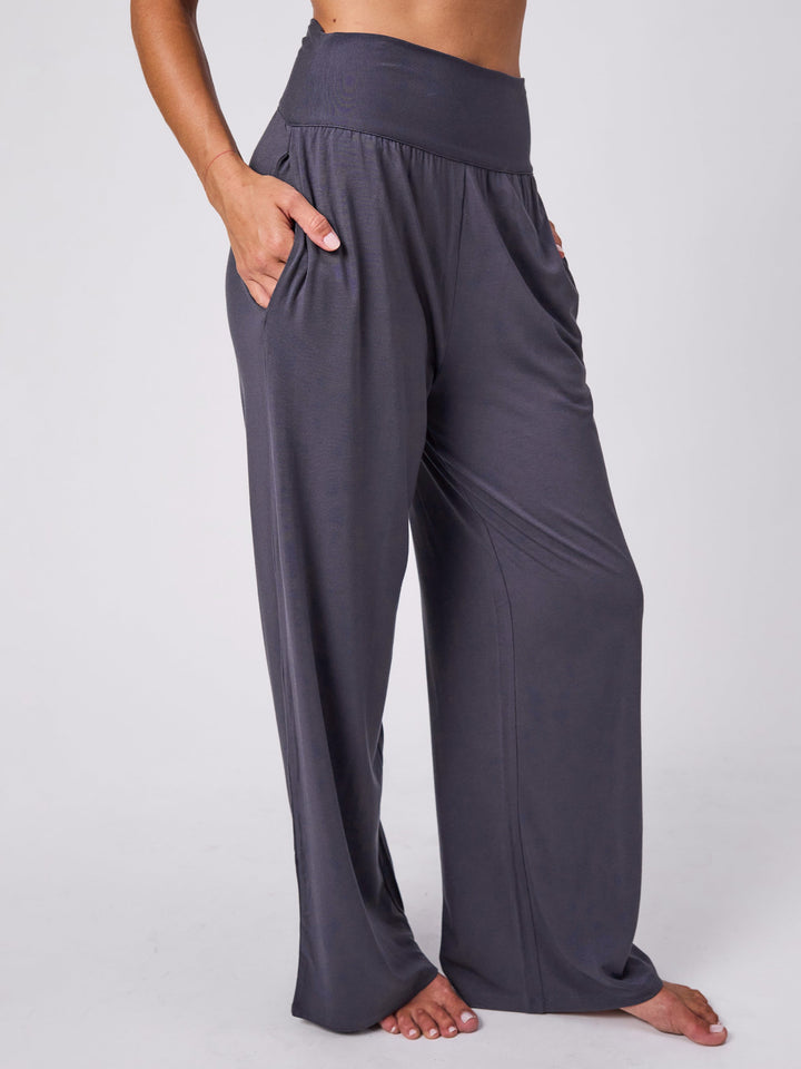 Nomad Modal Wide Leg Pant - Charcoal