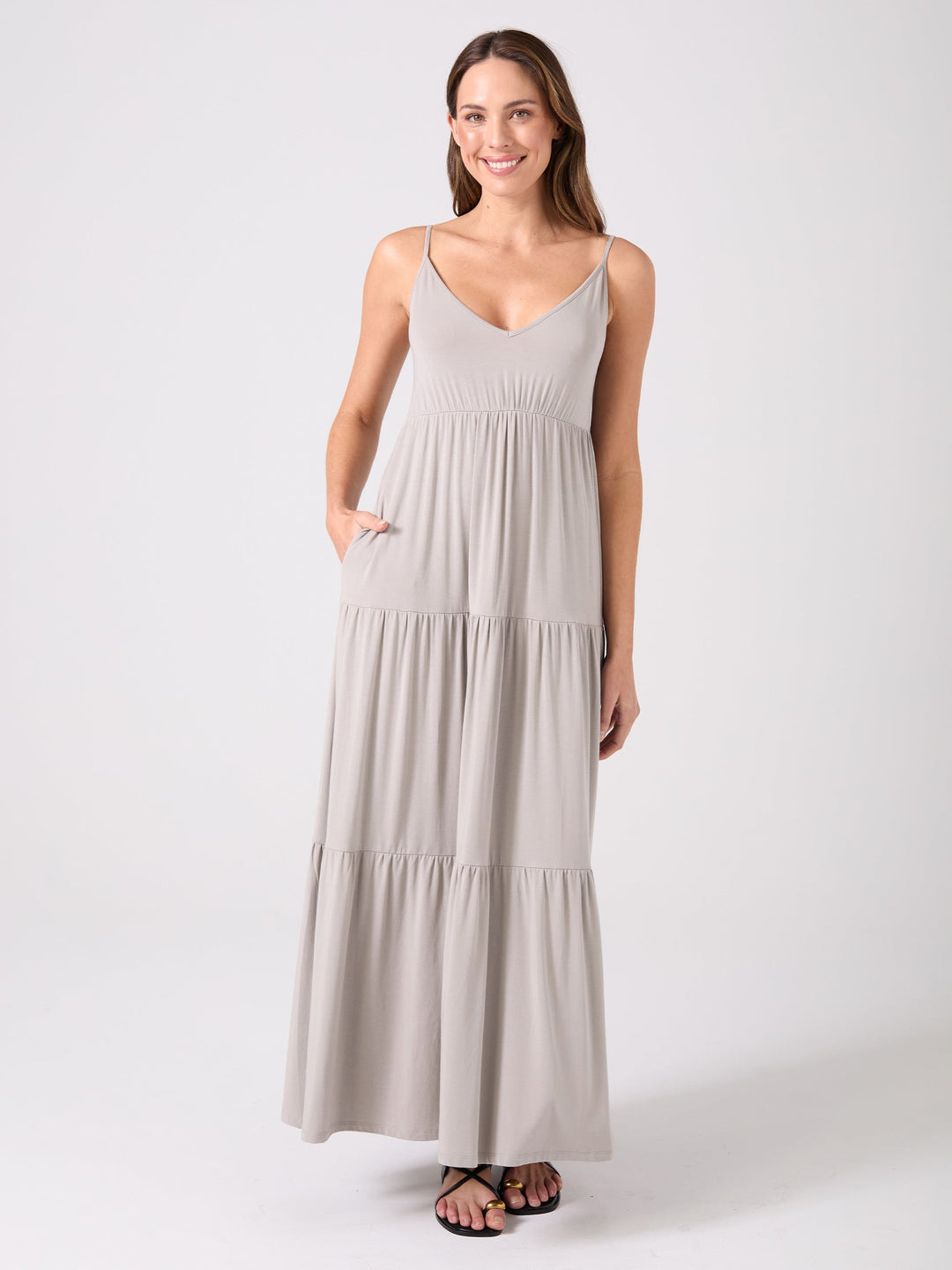 V Neck Gypsy Dress - Paloma
