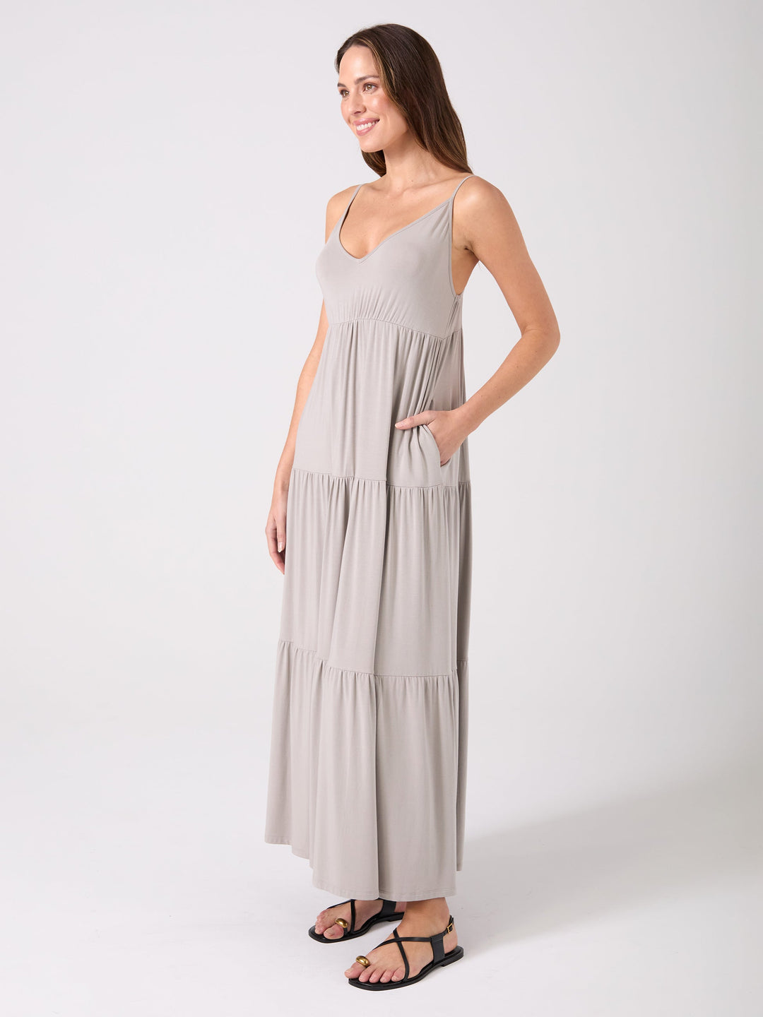 V Neck Gypsy Dress - Paloma