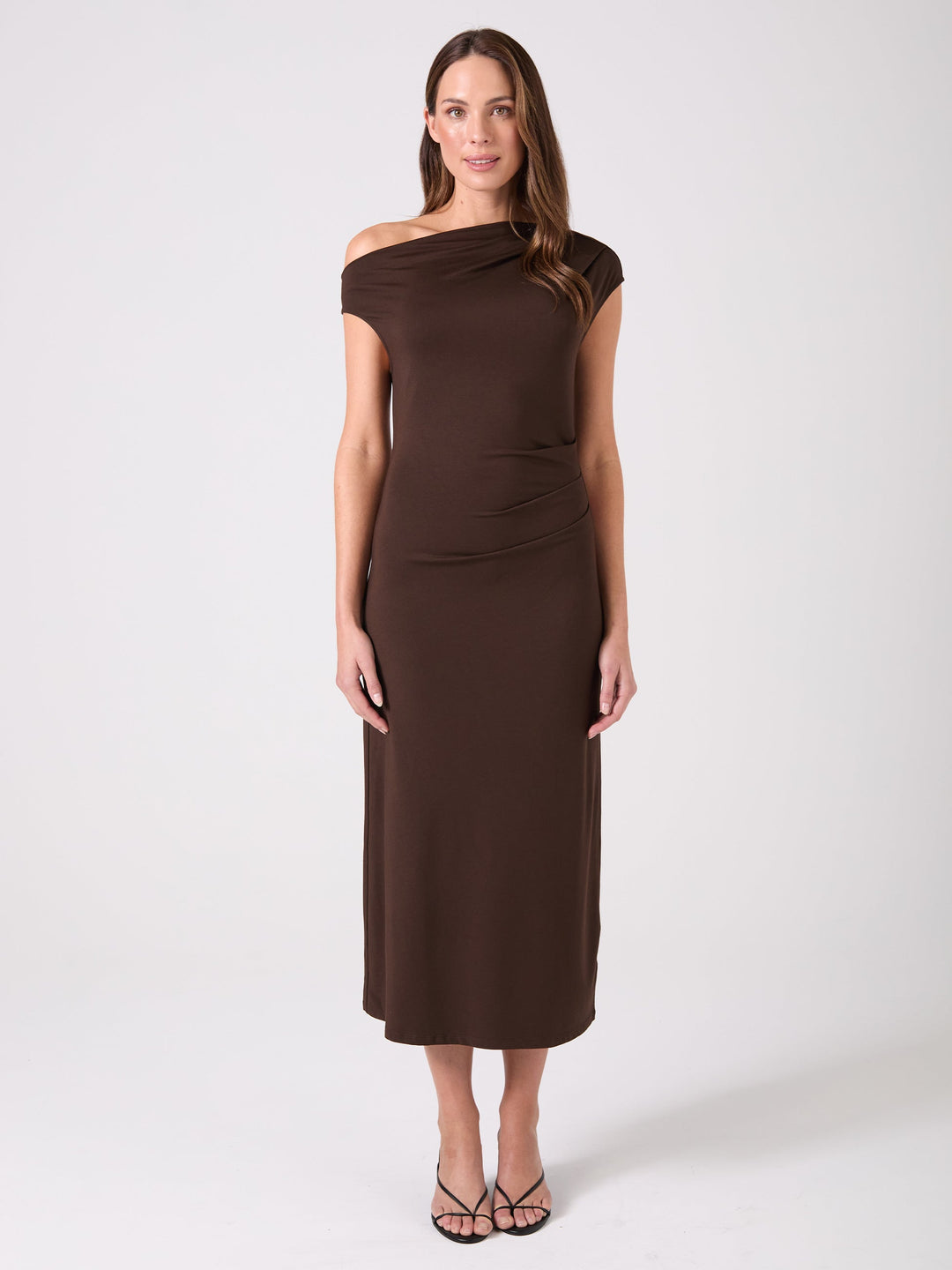 Alana Dress - Coffee Bean