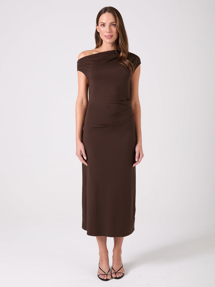 Alana Dress - Coffee Bean