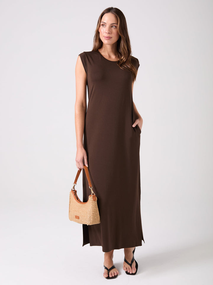 Roxy Maxi  Dress - Coffee Bean
