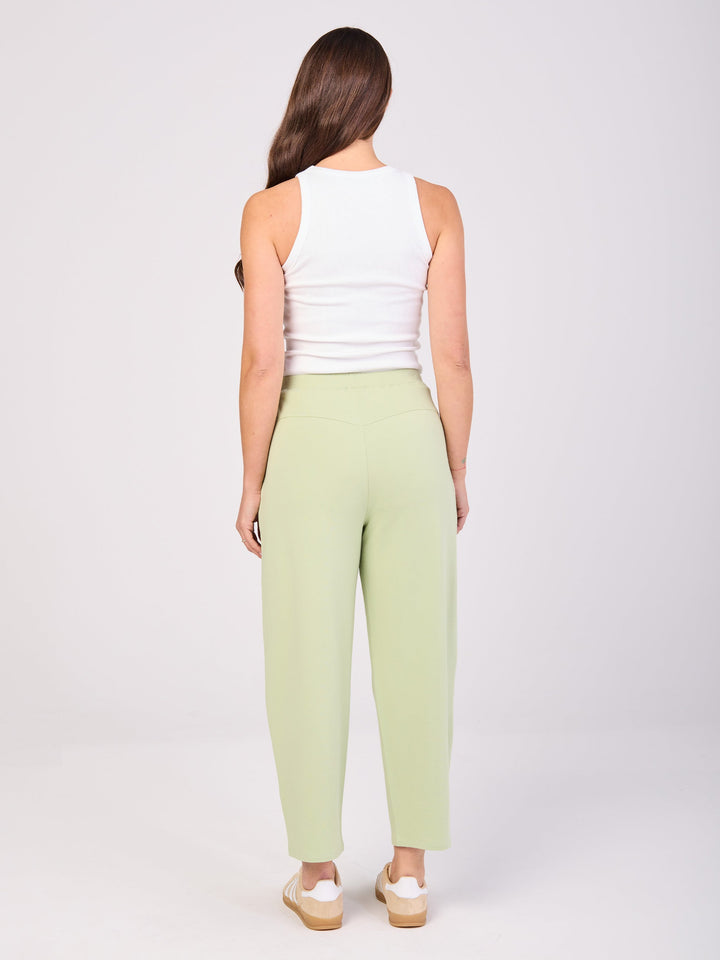 Kyoto Ankle Length French Terry Jogger - Matcha Green