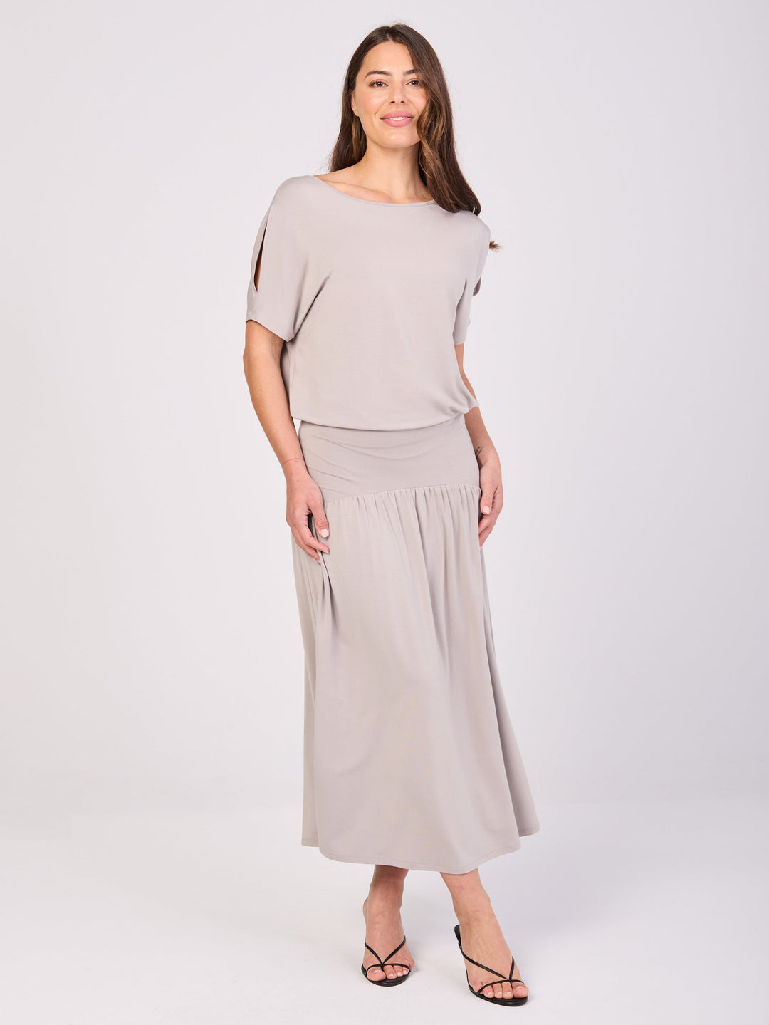 Keyhole Sleeve Luxe Tee - Paloma