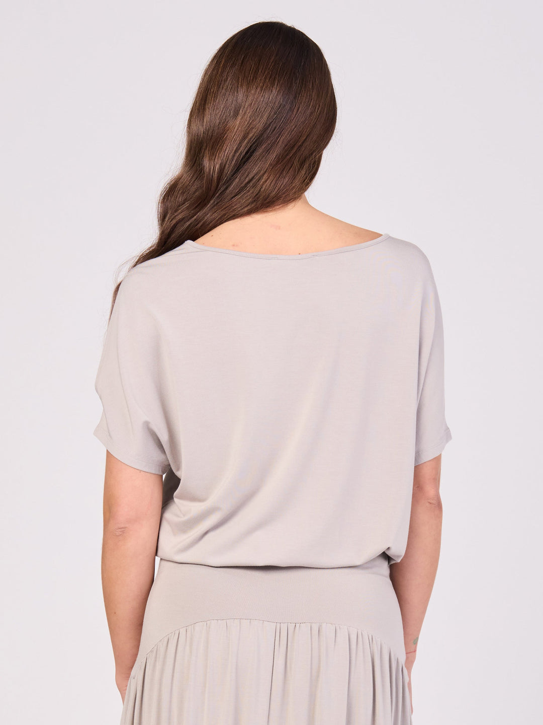 Keyhole Sleeve Luxe Tee - Paloma