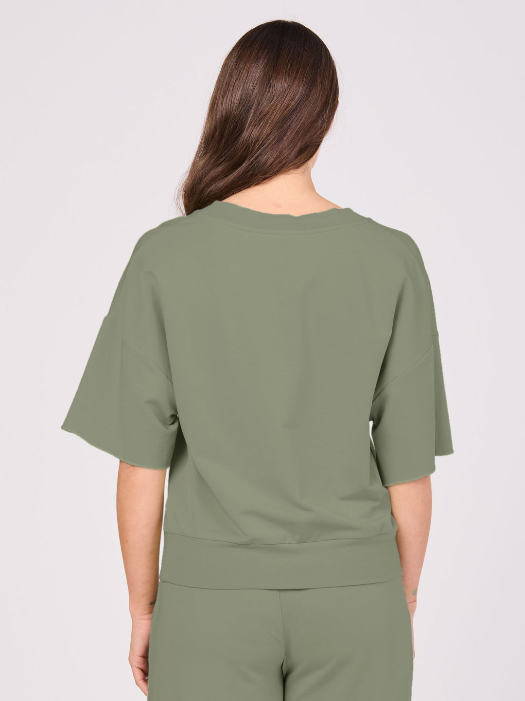 V Neck Sweat  - willow