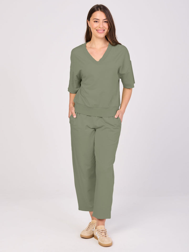 V Neck Sweat  - willow