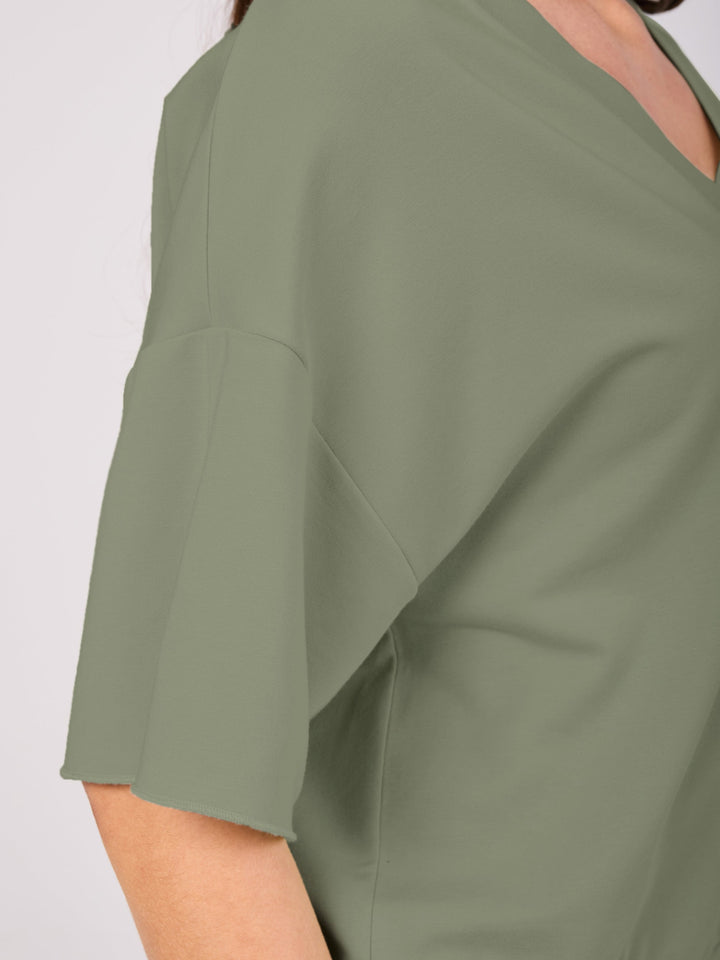 V Neck Sweat  - willow