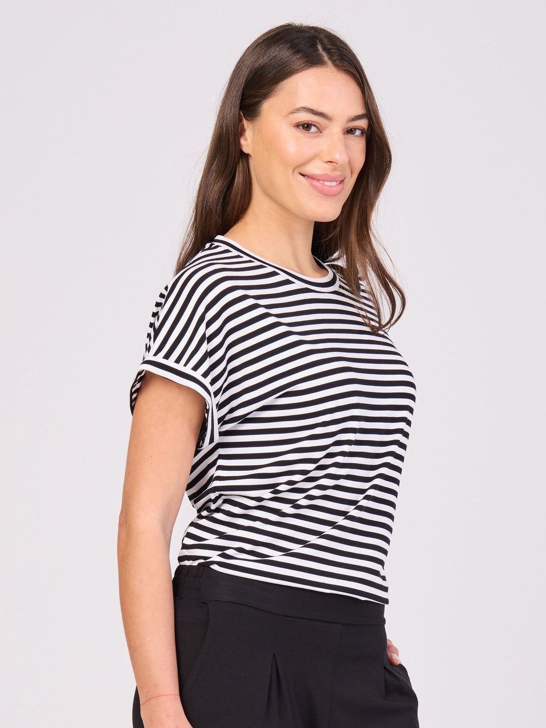 Jessica Oversized Tee- Black