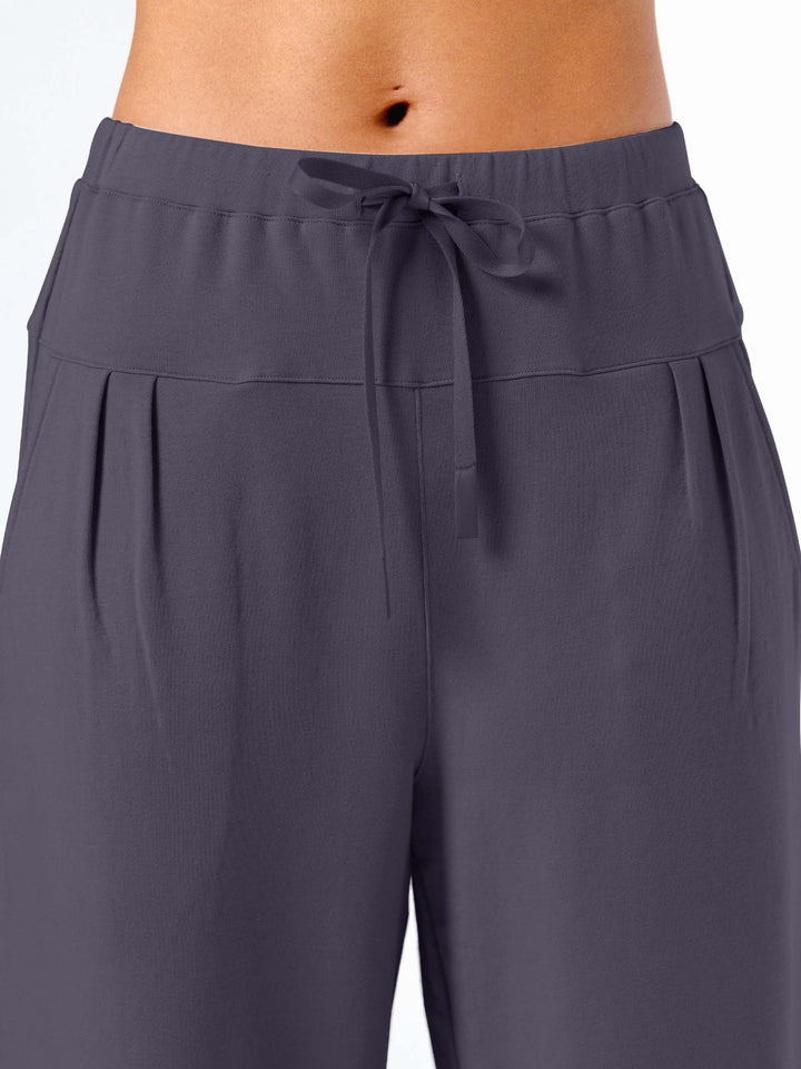 Kyoto Ankle Length French Terry Jogger - Charcoal