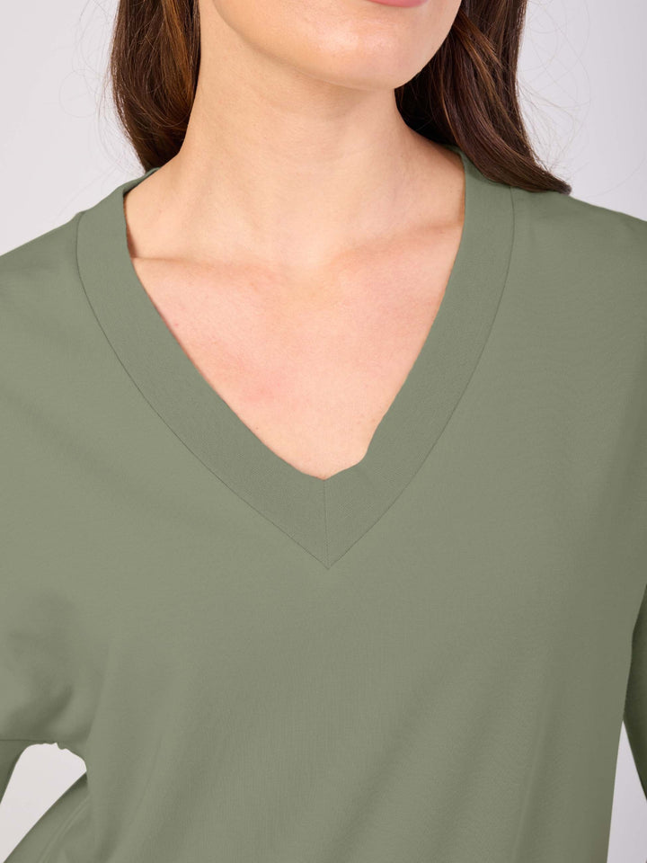 V Neck Sweat  - willow