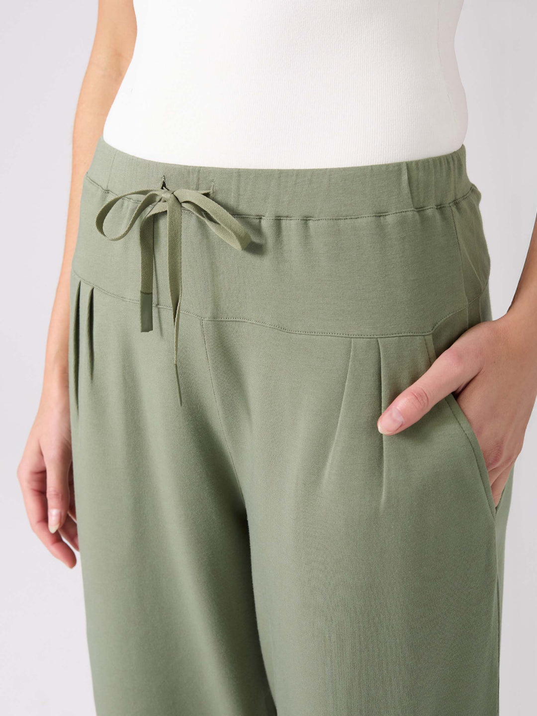 Kyoto Ankle Length French Terry Jogger - Willow