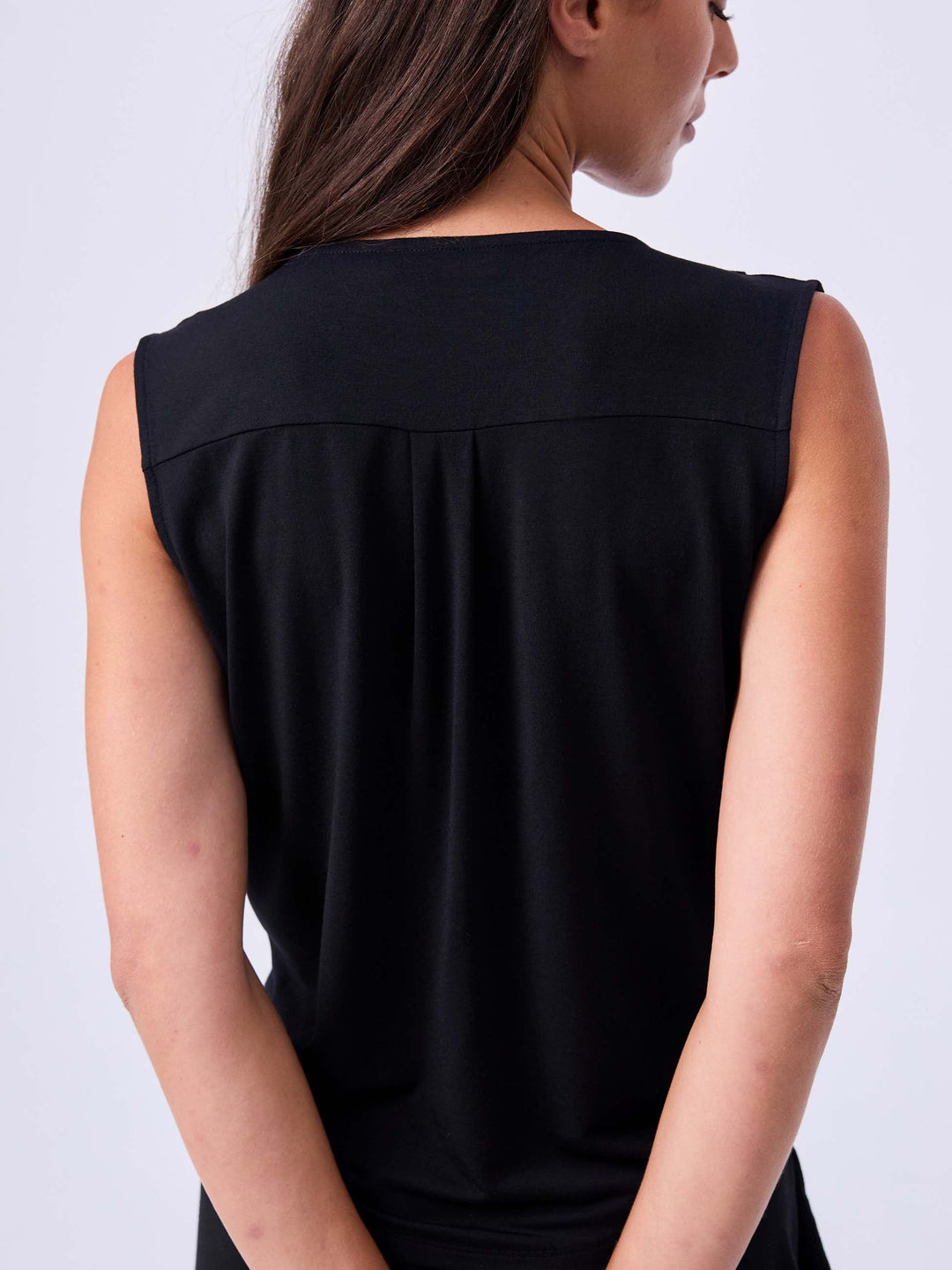 Athena Drape Top - Black