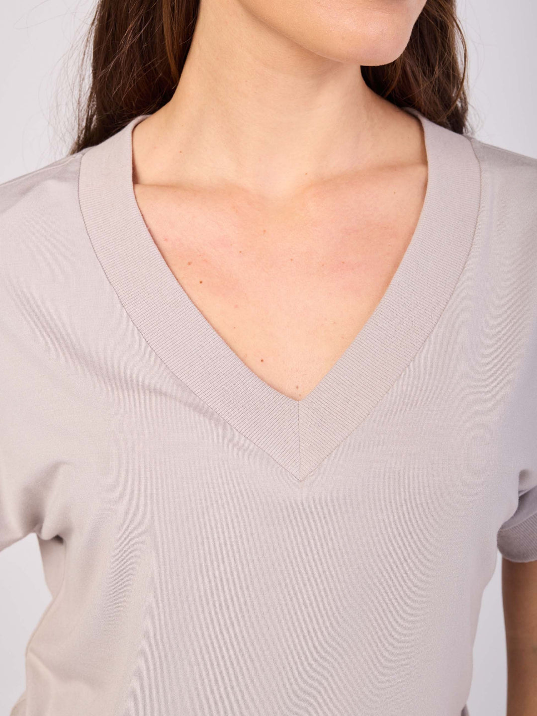 Simone V  Neck Top- Paloma