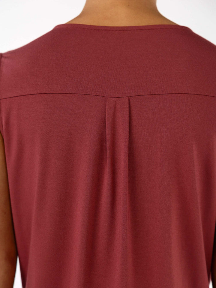 Athena Drape Top - Mulberry