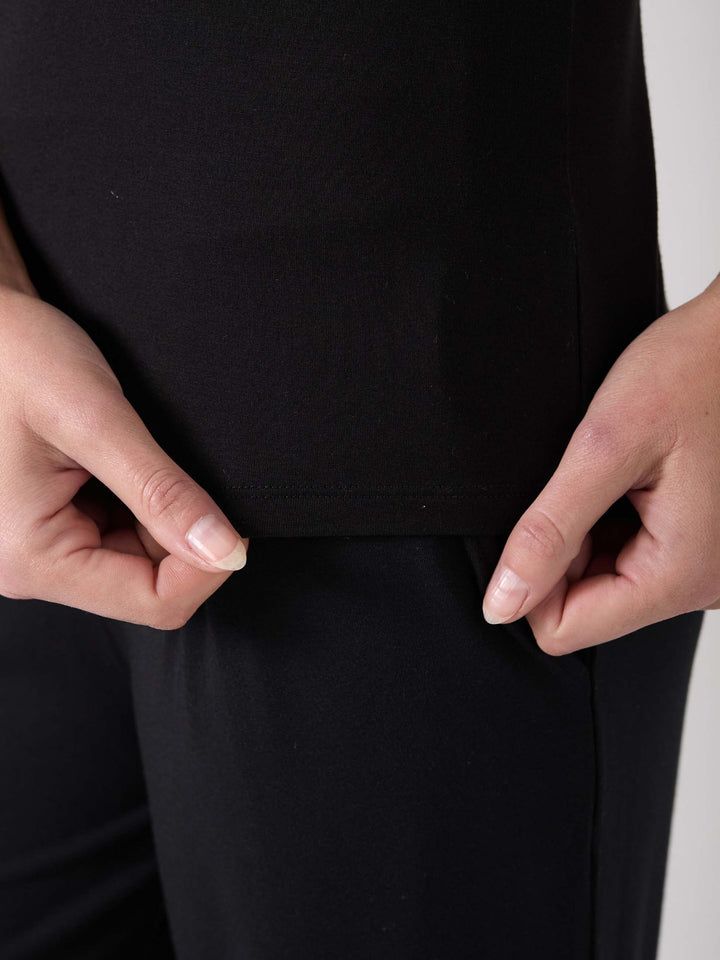 Broderie Anglaise Top - Black