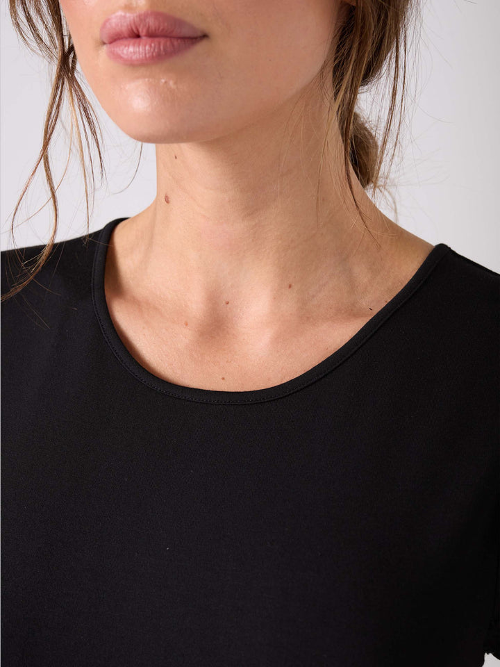 Broderie Anglaise Top - Black