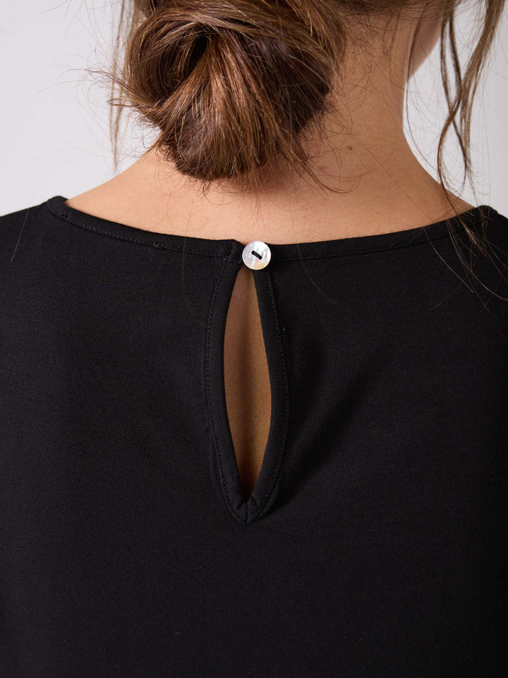 Broderie Anglaise Top - Black