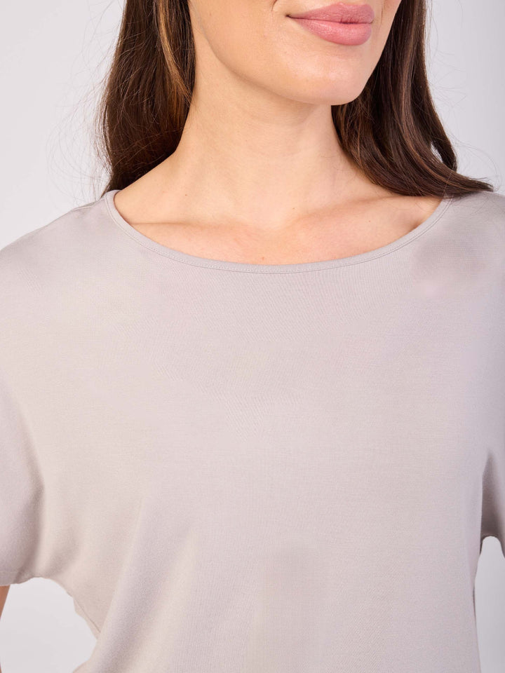 Keyhole Sleeve Luxe Tee - Paloma