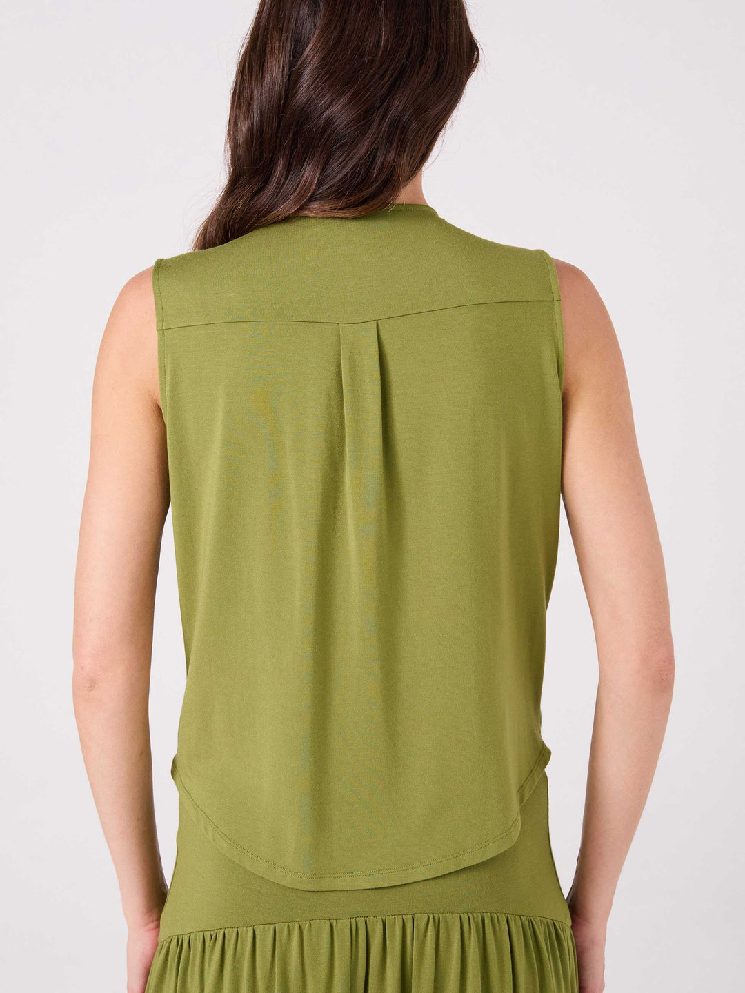 Athena Drape Top - Olive