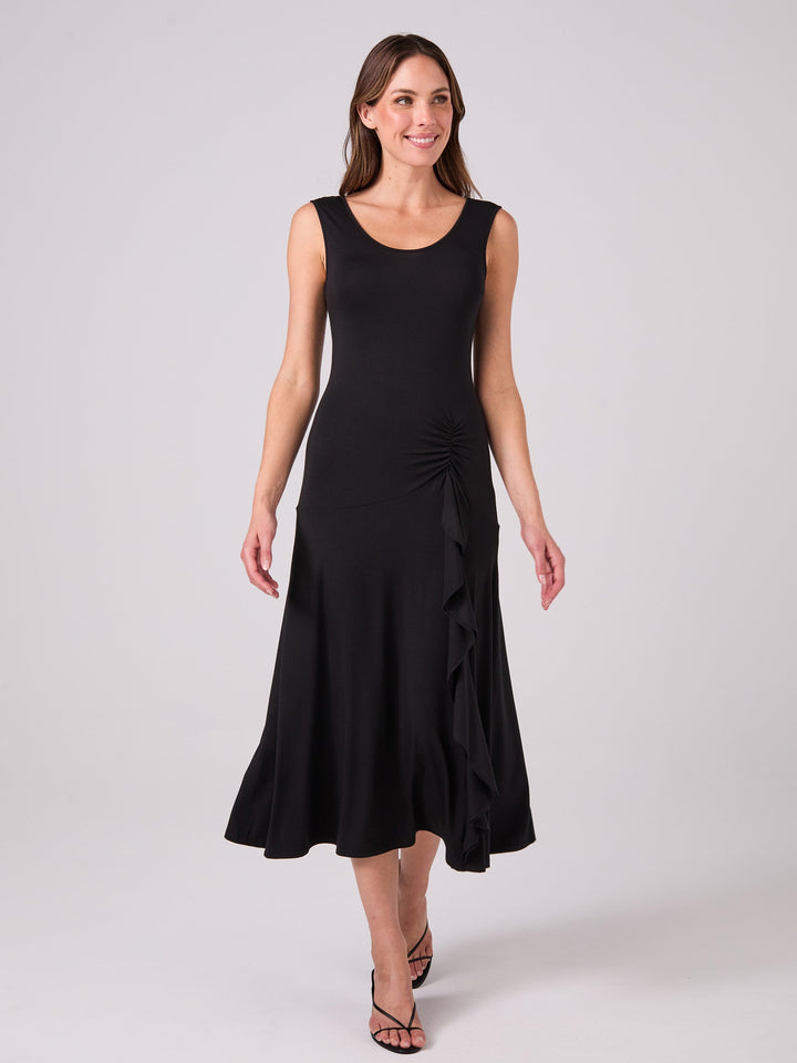 Maria Ruffle Dress - Black