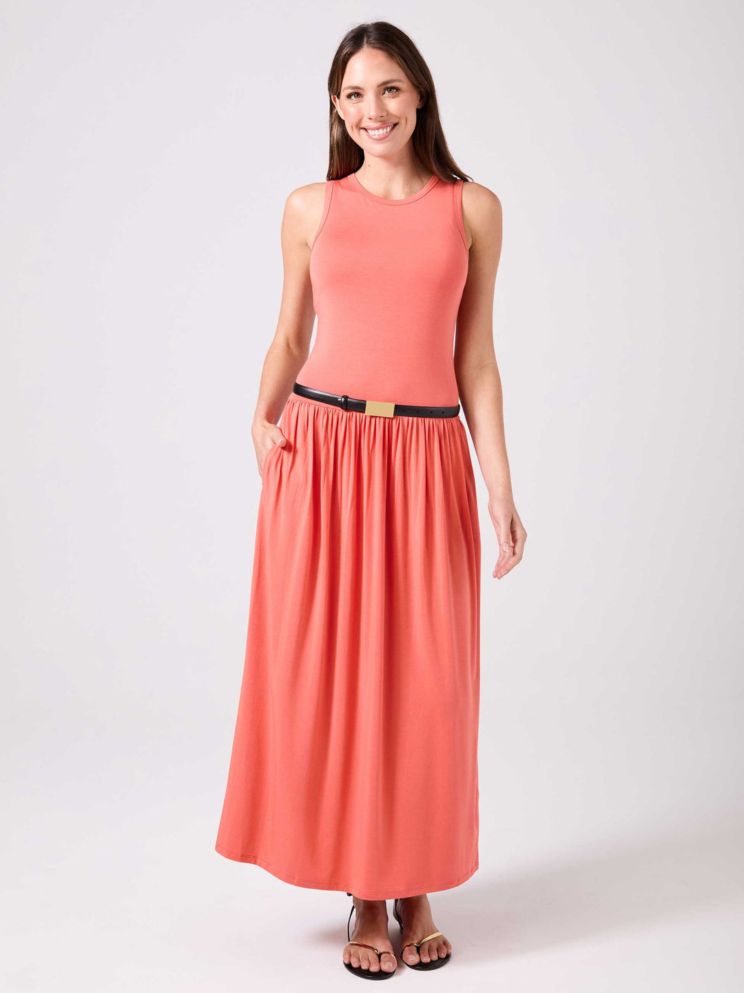 Essential Maxi Dress - Burnt Sienna