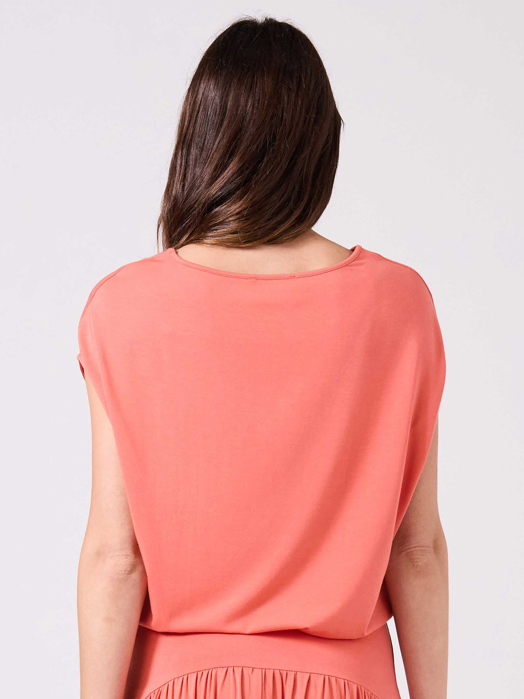 Modal Luxe Layer Tee - Burnt Sienna