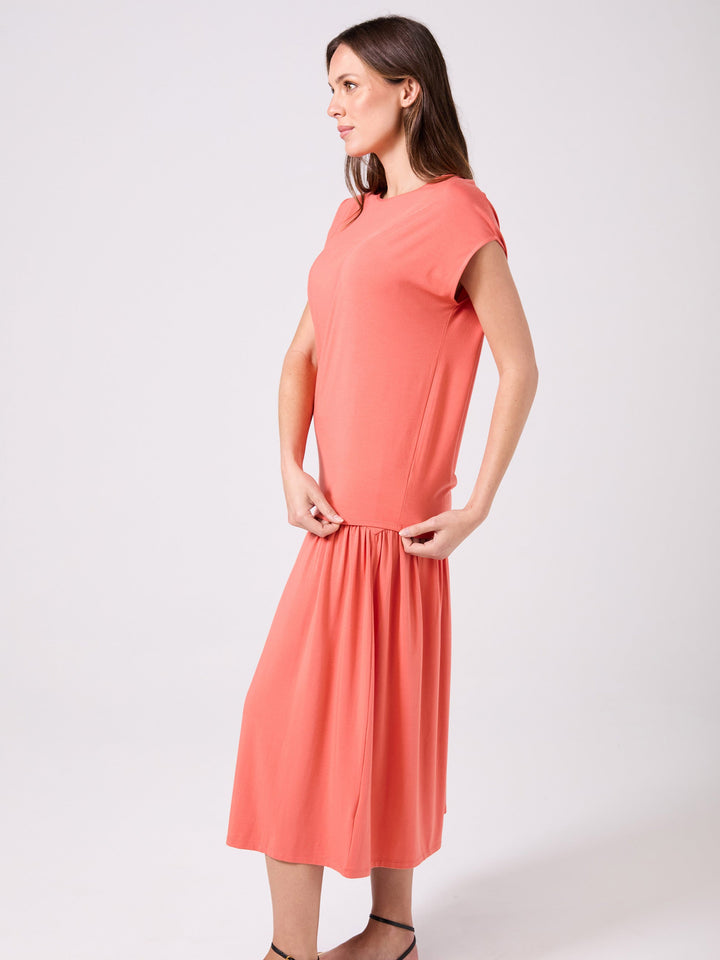 Modal Luxe Layer Tee - Burnt Sienna