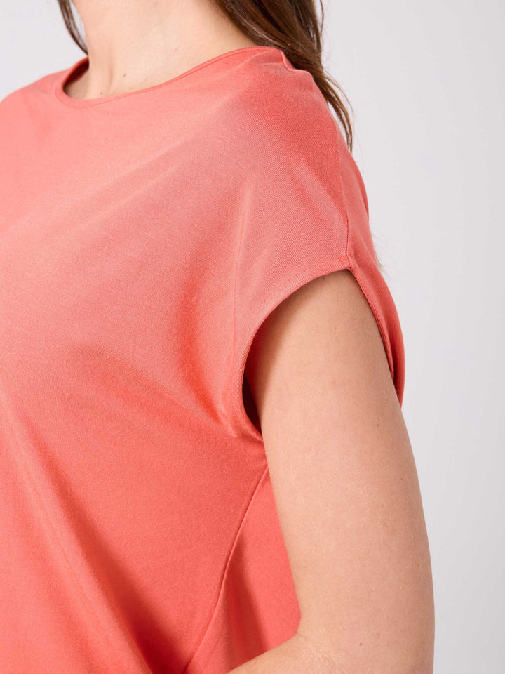 Modal Luxe Layer Tee - Burnt Sienna