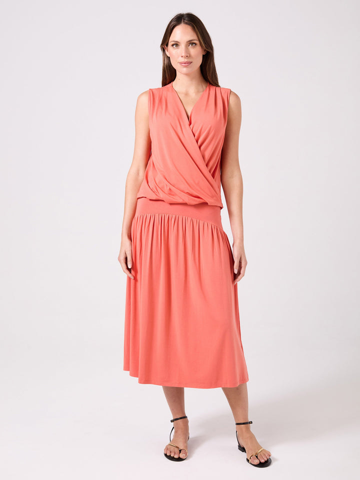 Athena Drape Top - Burnt Sienna