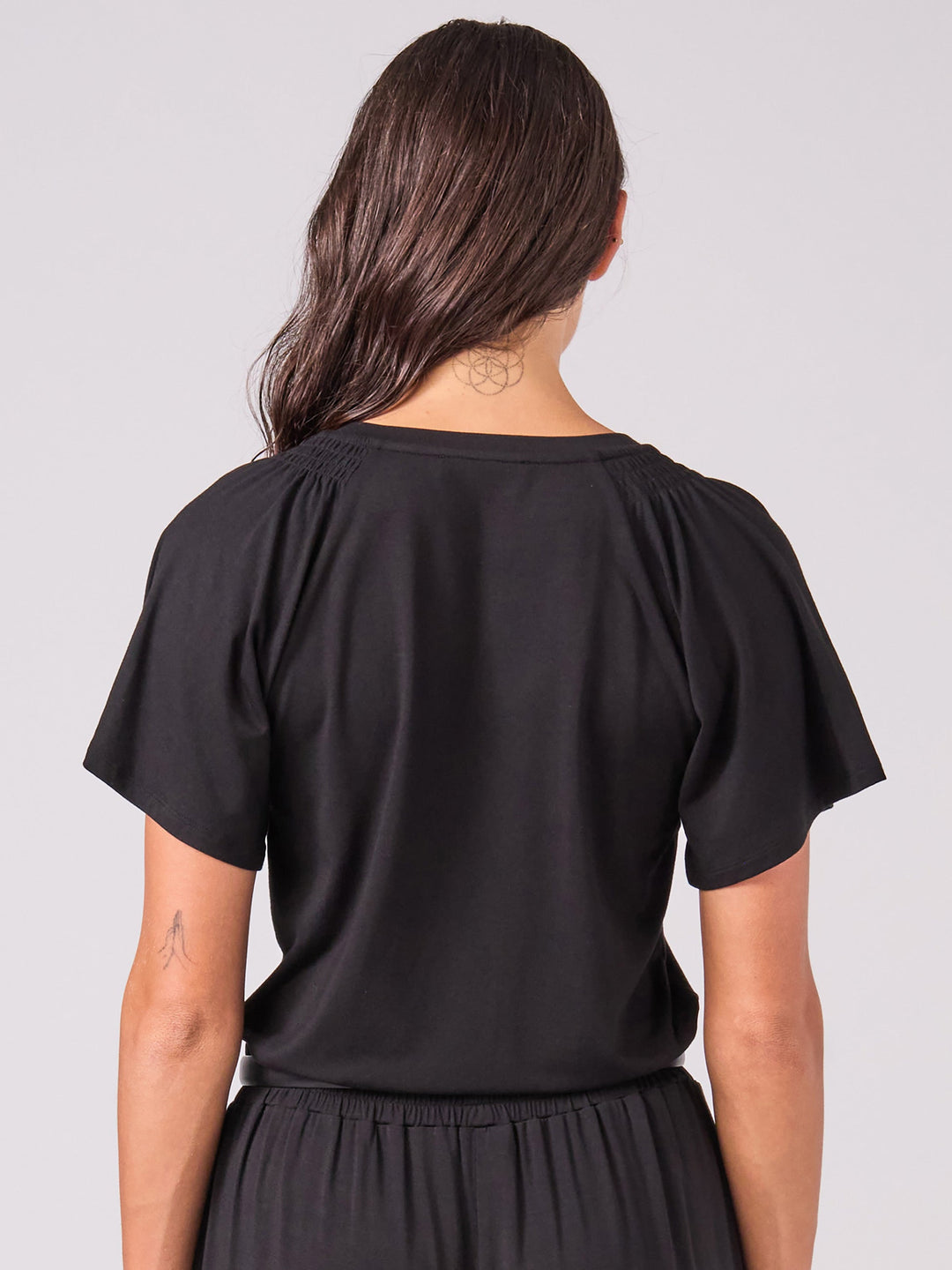 Isla Wrap Top - Black