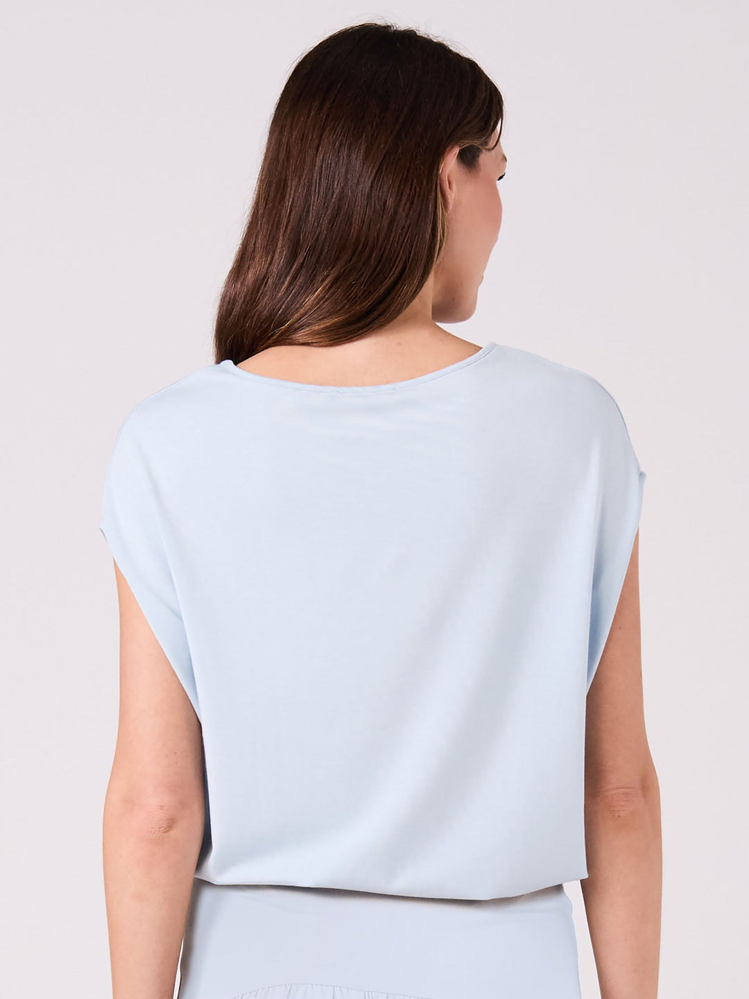 Modal Luxe Layer Tee - Cashmere Blue