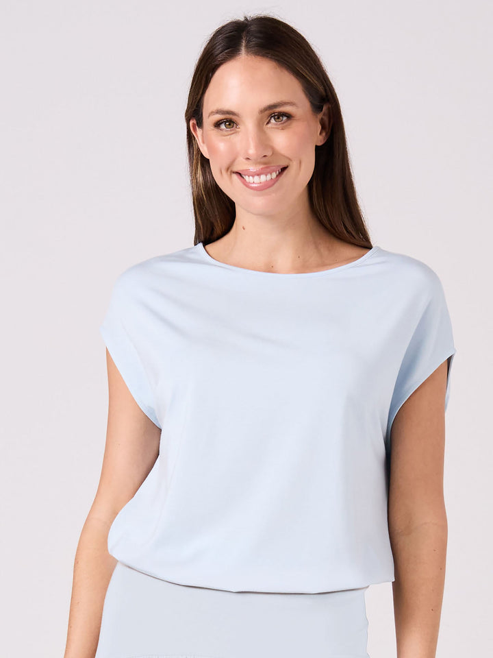 Modal Luxe Layer Tee - Cashmere Blue