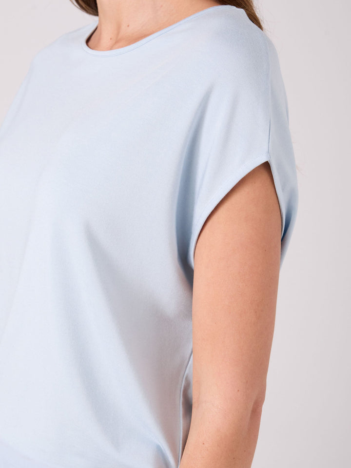 Modal Luxe Layer Tee - Cashmere Blue